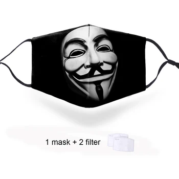 V for Vendetta Print 3D Masks Protection PM2.5 Filter Dustproof washable soft mask Mouth Muffle Respirator Face Anti Dust Masks
V for Vendetta Print 3D Masks Protection PM2.5 Filter Dustproof washable soft mask Mouth Muffle Respirator Face Anti Dust Masks