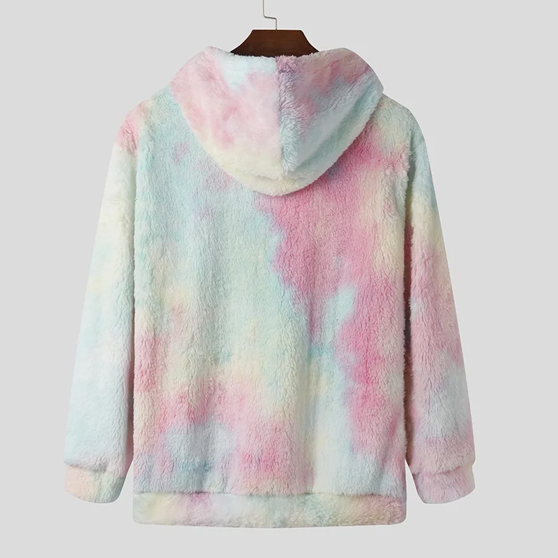 Unicorn Tie-Dye Warm Fleece Hooded Pullovers Unicorn Tie-Dye Warm Fleece Hooded Pullovers