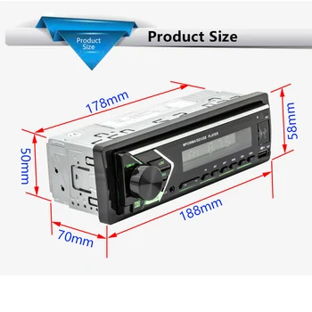 1 Din 12V MP3 Car Radio Audio Source Copy Card Remote Control 2 RCA Outputs Dual Bluetooth Hands-free 4.0 TF FM 2SUD 12V 60Wx4
1 Din 12V MP3 Car Radio Audio Source Copy Card Remote Control 2 RCA Outputs Dual Bluetooth Hands-free 4.0 TF FM 2SUD 12V 60Wx4