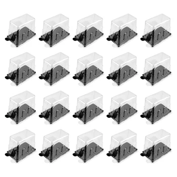 20pcs Portable Packing Box Transparent Plastic Box Rectangular Case Mousse Cake Holder With Lid for Home Office Shop Kitchen (Bl
20pcs Portable Packing Box Transparent Plastic Box Rectangular Case Mousse Cake Holder With Lid for Home Office Shop Kitchen (Bl
