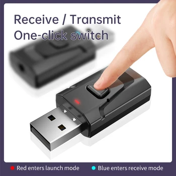 USB Bluetooth 5.0 Adapter Wireless Bluetooth Transmitter Receiver Music Audio for PC TV Car Hands-free 3.5mm AUX Adaptador
USB Bluetooth 5.0 Adapter Wireless Bluetooth Transmitter Receiver Music Audio for PC TV Car Hands-free 3.5mm AUX Adaptador