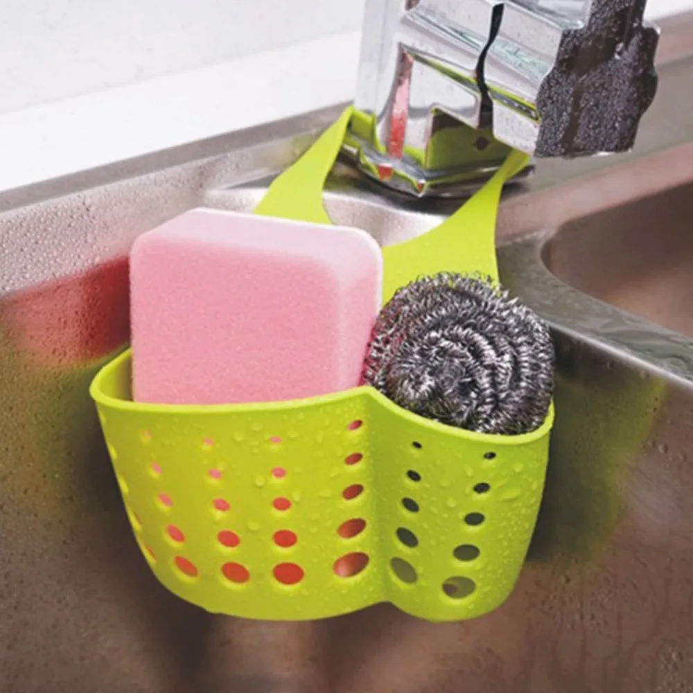 Durable utensilios de cocina fregadero bolsa de drenaje peque/ño estante esponja piscina suministros de almacenamiento trapo colgante cesta de drenaje estante de drenaje
