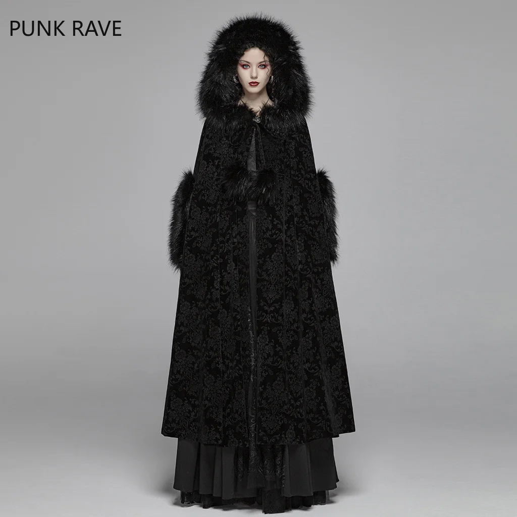 PUNK RAVE Women Gothc Gorgeous Cloak Victorian Court Cape Sculpture Latitude Fabric Stage Performance Women Winter Jackets
PUNK RAVE Women Gothc Gorgeous Cloak Victorian Court Cape Sculpture Latitude Fabric Stage Performance Women Winter Jackets