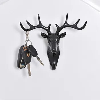 Plastic Deer Head Wall Hanging Animal Hook Head Pendant No Trace Key Wall Hooks for Home Decoration 
Plastic Deer Head Wall Hanging Animal Hook Head Pendant No Trace Key Wall Hooks for Home Decoration
