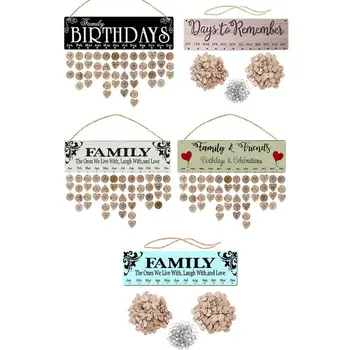 Happy New Year Wooden Family Birthday Reminder Calendar Board Wall Hanging 2020 Home Classroom Bar Wall Decorative
Happy New Year Wooden Family Birthday Reminder Calendar Board Wall Hanging 2020 Home Classroom Bar Wall Decorative