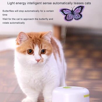 Pet Cat Automatic Teasing Stick Toys Butterfly Bird Shape Developmental And Interactive Cat Sensor Exerciser Funny Pets Toys
Pet Cat Automatic Teasing Stick Toys Butterfly Bird Shape Developmental And Interactive Cat Sensor Exerciser Funny Pets Toys