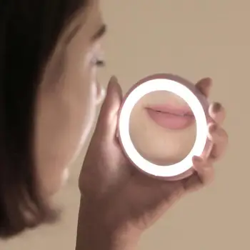 Portable LED Lighted Makeup Mirror Folding Magnifying Round Cosmetic Mirror Soft Lighting Technology with Luminous Mode
Portable LED Lighted Makeup Mirror Folding Magnifying Round Cosmetic Mirror Soft Lighting Technology with Luminous Mode