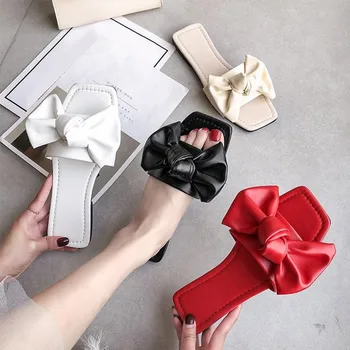 2020 Woman Slippers Ladies Casual Flock Open Sewing Toe Butterfly Knot Flat Shoes Woman Comfortable Fashion Slippers Female New
2020 Woman Slippers Ladies Casual Flock Open Sewing Toe Butterfly Knot Flat Shoes Woman Comfortable Fashion Slippers Female New