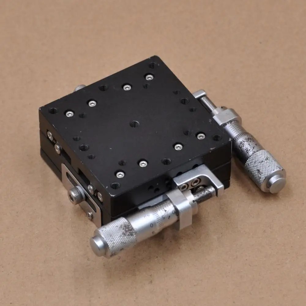 XY axis 2D Sigma manual high precision displacement slide optical fine adjustment platform plus or minus 6.5mm aluminum 60mm
XY axis 2D Sigma manual high precision displacement slide optical fine adjustment platform plus or minus 6.5mm aluminum 60mm