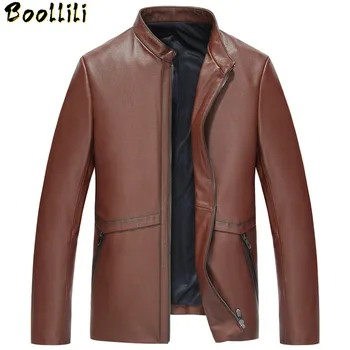 Boollili Men's Leather Jacket 100% Cowhide Leather Coat Genuine Cow Leather Jacket Men Spring Autumn Brown Coats
Boollili Men's Leather Jacket 100% Cowhide Leather Coat Genuine Cow Leather Jacket Men Spring Autumn Brown Coats
