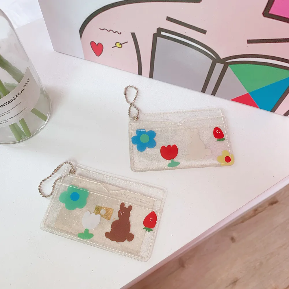 Cute Bear Rabbit Transparent Waterproof Pvc Women Card Case Business Card Holder Girls Credit Card Bag Id Card Mini Wallet
Cute Bear Rabbit Transparent Waterproof Pvc Women Card Case Business Card Holder Girls Credit Card Bag Id Card Mini Wallet
