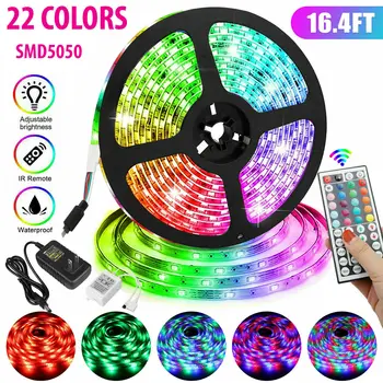 5M 15M 5050 RGB led strip light DC12V RGB Flexible Tape Led Ribbon 5M 10M 15M Led Strip Light With IR Remote For Christmas
5M 15M 5050 RGB led strip light DC12V RGB Flexible Tape Led Ribbon 5M 10M 15M Led Strip Light With IR Remote For Christmas