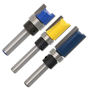 3PCS/Set 1/2" Diameter Flush Trim Pattern Template Router Bit Set - Wood Top Bearing Milling Cutter Tool with 1/4 Inch Shank
3PCS/Set 1/2" Diameter Flush Trim Pattern Template Router Bit Set - Wood Top Bearing Milling Cutter Tool with 1/4 Inch Shank