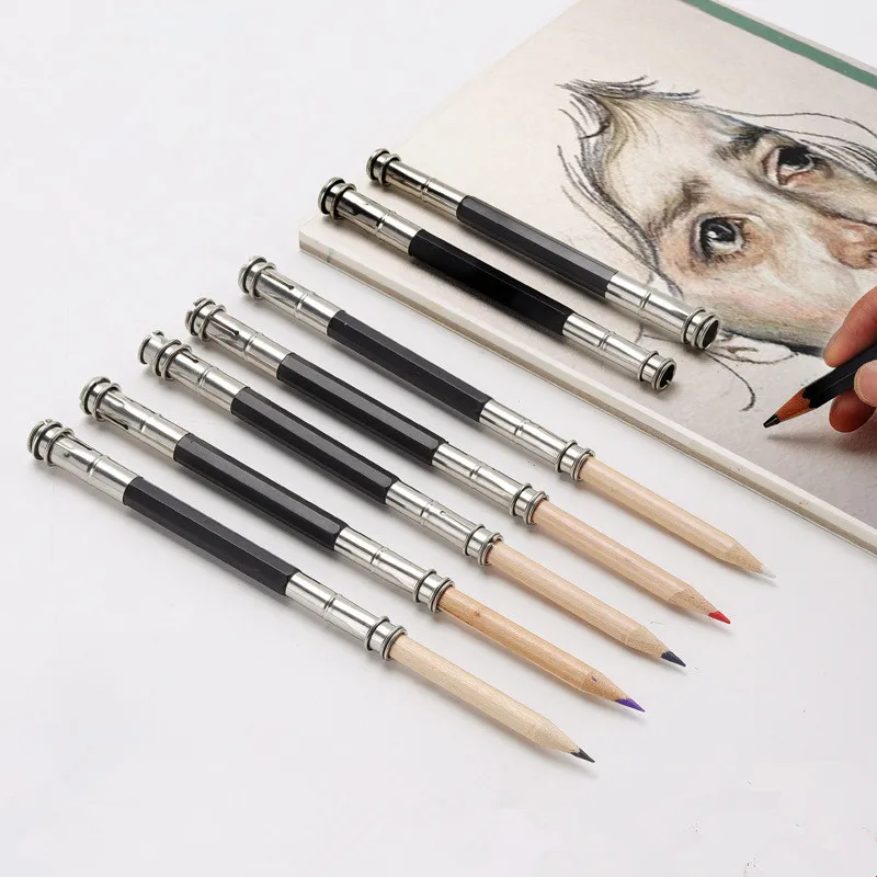 1 Pcs Adjustable Dual Head Head Pencil Extender Holder Sketch School Office Painting Art Write Tool For Writing Gift
1 Pcs Adjustable Dual Head Head Pencil Extender Holder Sketch School Office Painting Art Write Tool For Writing Gift