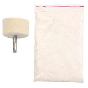 5cmx4cm 6mm Sanding Felt Wheel With Cerium Oxide Powder Polishing Kit Accessories 50g Glass Tables Shower Screens 
5cmx4cm 6mm Sanding Felt Wheel With Cerium Oxide Powder Polishing Kit Accessories 50g Glass Tables Shower Screens