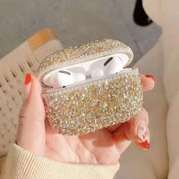 Luxury Cute Bling Diamonds Earphone Case for Airpods Accessories Crystal Case for Apple Airpods Pro Protective Charging Bag 
Luxury Cute Bling Diamonds Earphone Case for Airpods Accessories Crystal Case for Apple Airpods Pro Protective Charging Bag
