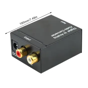 Digital Audio-Analog Audio R/L Audio Converter Spdif Digital Fiber/Coaxial Audio-To-Analog Converter
Digital Audio-Analog Audio R/L Audio Converter Spdif Digital Fiber/Coaxial Audio-To-Analog Converter