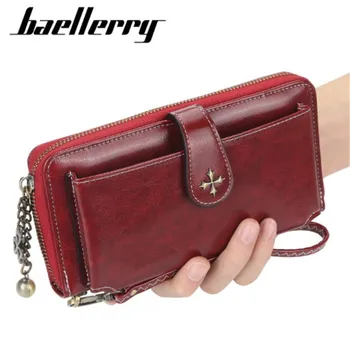 Baellerry New women's Long Wallet multi-functional zipper mobile phone bag with fashionable buckle High Quality Male Purse
Baellerry New women's Long Wallet multi-functional zipper mobile phone bag with fashionable buckle High Quality Male Purse