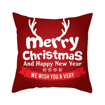 Christmas Pillowcase Red Letters Snowflake Santa Clause Pillow Cover Square Pillow Accessories for Home
Christmas Pillowcase Red Letters Snowflake Santa Clause Pillow Cover Square Pillow Accessories for Home