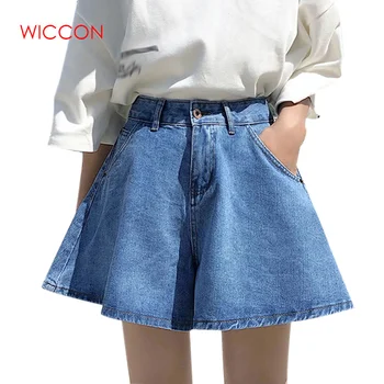 Summer New Korean High Waist IWide Leg Jeans Female Loose Thin Hot Shorts Vintage Denim Shorts Jeans Femme
Summer New Korean High Waist IWide Leg Jeans Female Loose Thin Hot Shorts Vintage Denim Shorts Jeans Femme