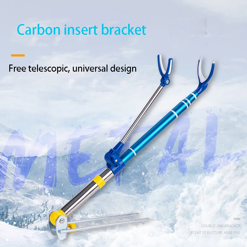 Fishing Rod Stand Bracket Ground Holder Telescopic Rod Holder Fishing Rod Pole Holder 2.4m with Ground Pins 
Fishing Rod Stand Bracket Ground Holder Telescopic Rod Holder Fishing Rod Pole Holder 2.4m with Ground Pins