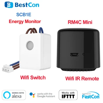 Broadlink RM4C Mini Universal Intelligent WiFi IR Smart Home Automation Remote Controller SCB1E Wifi Smart Switch work with Alex
Broadlink RM4C Mini Universal Intelligent WiFi IR Smart Home Automation Remote Controller SCB1E Wifi Smart Switch work with Alex