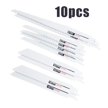 10pcs Multi Purpose Saw Cutter Set Jigsaw Blades Curve Metal Wood Reciprocating Cutting Tool Accessories 18TPI 10TPI
10pcs Multi Purpose Saw Cutter Set Jigsaw Blades Curve Metal Wood Reciprocating Cutting Tool Accessories 18TPI 10TPI