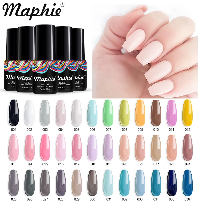 Maphie Nail Gel For Manicure Semi Permanent Vernish Soak Off UV LED Gel Varnish Need Base Top Coat Long Lasting Color Gel
Maphie Nail Gel For Manicure Semi Permanent Vernish Soak Off UV LED Gel Varnish Need Base Top Coat Long Lasting Color Gel
