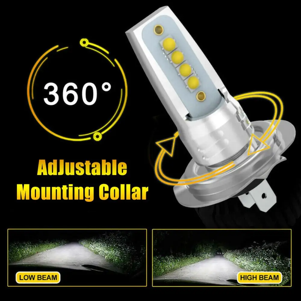 2PCS/set H7 LED Headlight Car Front Bulb Super Bright White Beam 110W 6000K Car Modeling Fog Light Kit Car Accessories L15
2PCS/set H7 LED Headlight Car Front Bulb Super Bright White Beam 110W 6000K Car Modeling Fog Light Kit Car Accessories L15