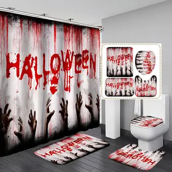 Halloween Horror Shower Curtain Printing Screen Bathroom Waterproof 12 Hooks Polyester Bath Curtains Home Decoration 40a
Halloween Horror Shower Curtain Printing Screen Bathroom Waterproof 12 Hooks Polyester Bath Curtains Home Decoration 40a