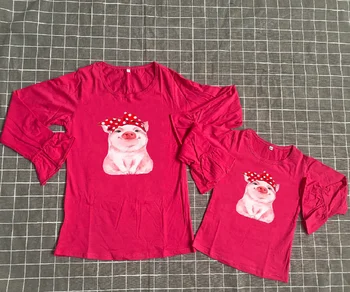 winter spring baby girls cotton ruffle sleeve top t-shirts mommy&,me pig polka dot long sleeve children clothes kids
winter spring baby girls cotton ruffle sleeve top t-shirts mommy&,me pig polka dot long sleeve children clothes kids