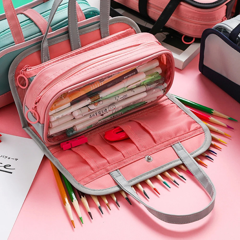 Double Layer Simple Canvas Pencil Case Student Large Capacity Holder Stationery Bag Makeup Storage Bag
Double Layer Simple Canvas Pencil Case Student Large Capacity Holder Stationery Bag Makeup Storage Bag