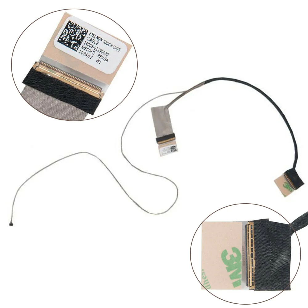 Video Screen Flex For ASUS X751 X751LD X751L X751LN X751LX X751MA F751 40pin laptop LCD LED Display Ribbon Cable 14005-01190000
Video Screen Flex For ASUS X751 X751LD X751L X751LN X751LX X751MA F751 40pin laptop LCD LED Display Ribbon Cable 14005-01190000