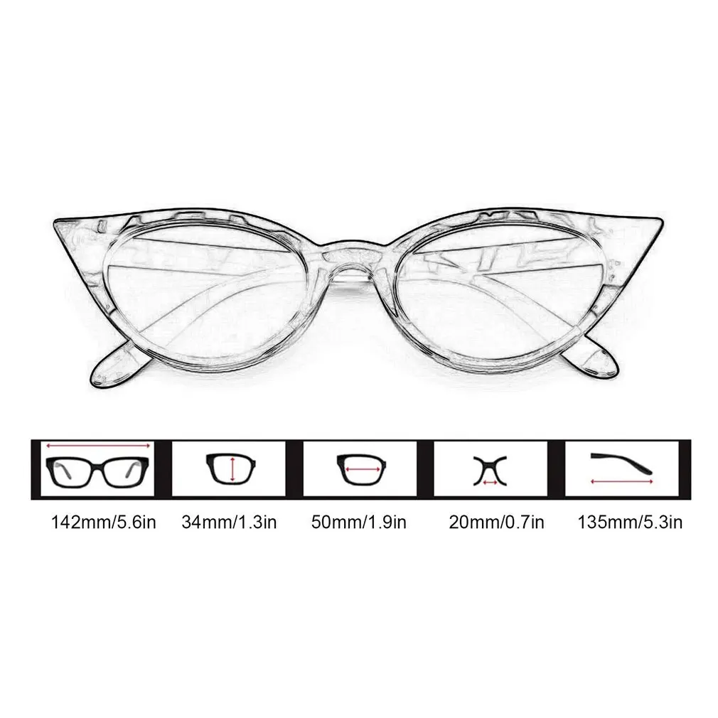 Винтажные женские солнцезащитные очки кошачий глаз классические сексуальные в