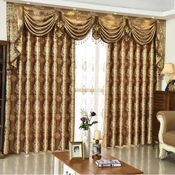 High-grade Contracted Europe Type Valance Custom Wave Golden Customization Curtains for Living Dining Room Bedroom.
High-grade Contracted Europe Type Valance Custom Wave Golden Customization Curtains for Living Dining Room Bedroom.