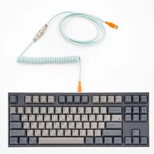 mStone Space Aviator USB Type C Mini USB Port Cable 1.6M Nylon Coiled Keyboard Cable for Mechanical Keyboard Light Blue
mStone Space Aviator USB Type C Mini USB Port Cable 1.6M Nylon Coiled Keyboard Cable for Mechanical Keyboard Light Blue
