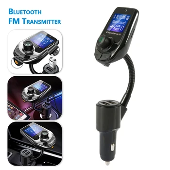 Car Bluetooth FM Transmitter Dual USB Port Car Phone Charger Kit Modulator Vehicle Adapter AUX Port With 1.8 Inch Color Screen
Car Bluetooth FM Transmitter Dual USB Port Car Phone Charger Kit Modulator Vehicle Adapter AUX Port With 1.8 Inch Color Screen