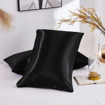 Lanke Silk Satin Pillowcase, Luxury Pillow Case For Bedroom , Comfortable Pillow Covers is Single Solid Color 48x74cm 
Lanke Silk Satin Pillowcase, Luxury Pillow Case For Bedroom , Comfortable Pillow Covers is Single Solid Color 48x74cm