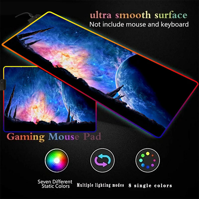 Space Planet Fantasy Gaming Computer Mousepad RGB Large Mouse Pads XXL Big Mouse Mat Play Desk Mat Backlit Keyboard Mause Pad
Space Planet Fantasy Gaming Computer Mousepad RGB Large Mouse Pads XXL Big Mouse Mat Play Desk Mat Backlit Keyboard Mause Pad