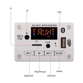 Recording TF Card USB Bluetooth 5.0 FM Radio With Remote Control Call 12V Audio Decoder Board Infrared MP3 Digital Screen
Recording TF Card USB Bluetooth 5.0 FM Radio With Remote Control Call 12V Audio Decoder Board Infrared MP3 Digital Screen