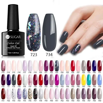 UR SUGAR 7.5ml Holographics Glitter Platinum UV Led Gel Nail Polish Varnish Semi Permanent Sequins Nail Gel With Base Top Coat
UR SUGAR 7.5ml Holographics Glitter Platinum UV Led Gel Nail Polish Varnish Semi Permanent Sequins Nail Gel With Base Top Coat