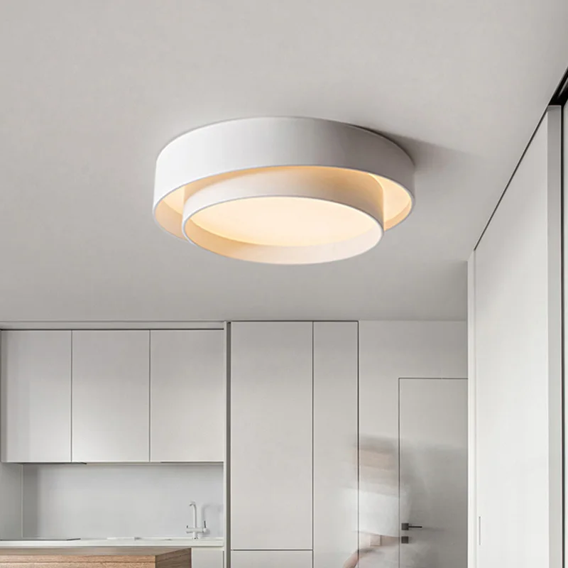 Modern Led Ceiling Chandelier Lighting Fixtures For Living Room Indoor Home Decor Bedroom Gray Circle Lamp APP Dimmable Lustr | Лампы и