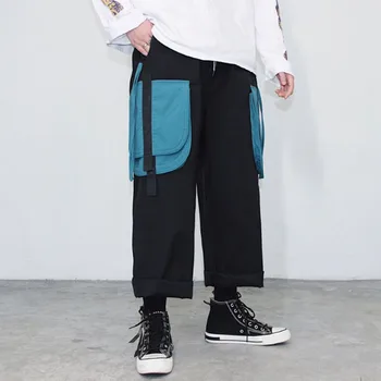 Homens de alta rua moda hip hop harem calças masculino streetwear solto perna larga joggers calça carga reta
Homens de alta rua moda hip hop harem calças masculino streetwear solto perna larga joggers calça carga reta