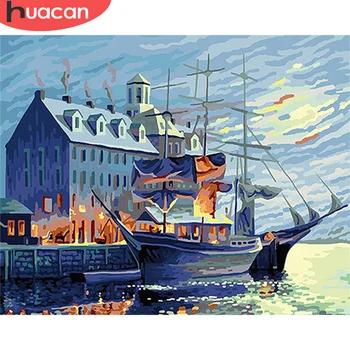 HUACAN Painting By Number Boat Drawing On Canvas DIY Pictures By Numbers War Kits Hand Painted Paintings Art Gift Home Decor
HUACAN Painting By Number Boat Drawing On Canvas DIY Pictures By Numbers War Kits Hand Painted Paintings Art Gift Home Decor