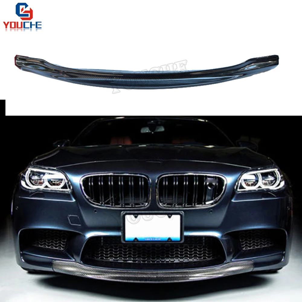 Передний бампер из углеродного волокна F10 M5 для BMW 5 серии 2010 2017 RKP Style Real сплиттер
