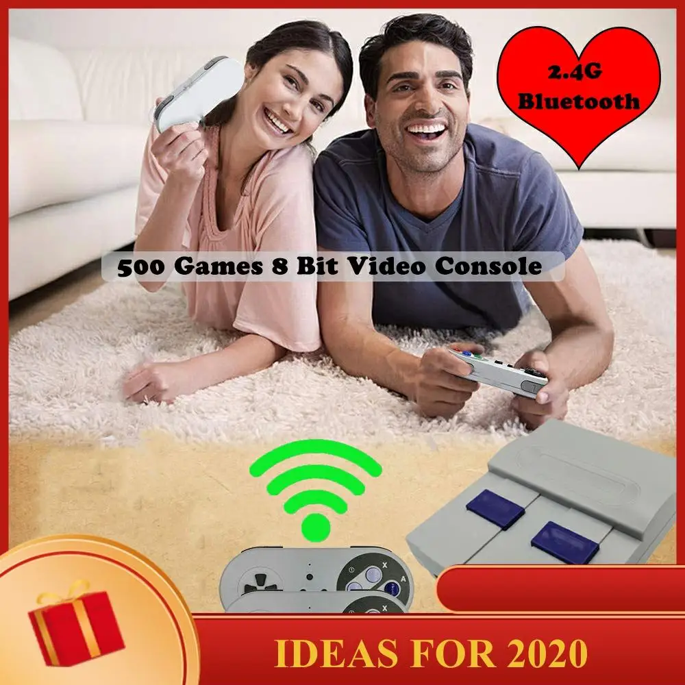 Wireless 2.4G Bluetooth Retro Mini TV AV Video Game Console For Nes 8 Bit 500 333 Classic Games Double Gamepads Christmas Gift
Wireless 2.4G Bluetooth Retro Mini TV AV Video Game Console For Nes 8 Bit 500 333 Classic Games Double Gamepads Christmas Gift