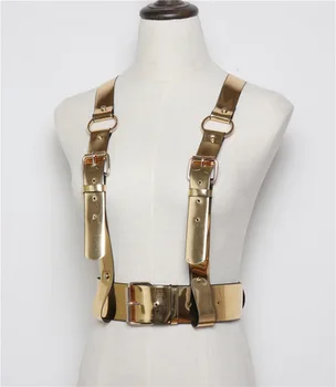 2020 New Women Golden Harajuku PU Leather Crop Top Corset elt Pin Buckle Harness Ladies Suspenders waist Straps Belt
2020 New Women Golden Harajuku PU Leather Crop Top Corset elt Pin Buckle Harness Ladies Suspenders waist Straps Belt