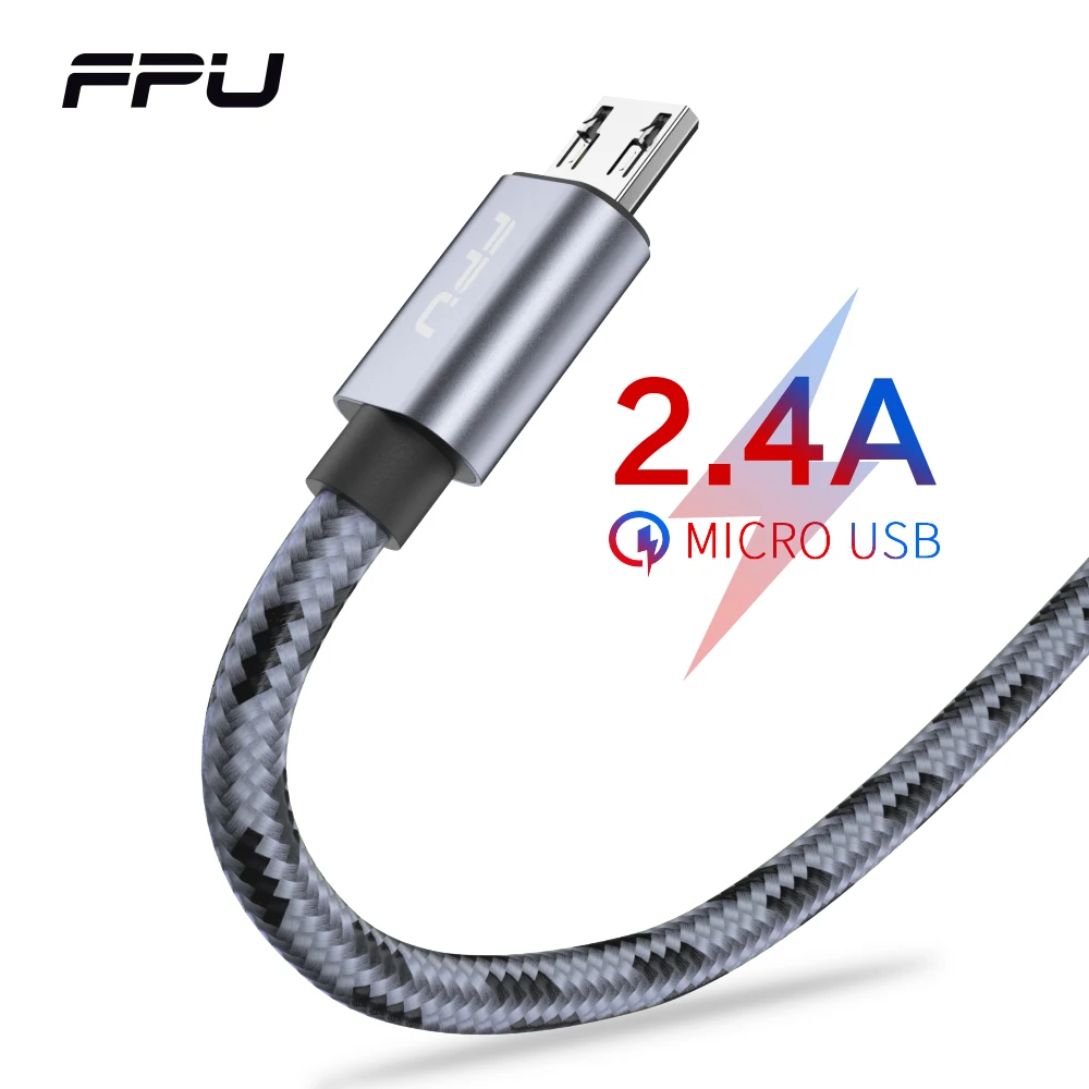 FPU Micro USB Cable 2.4A Nylon Braided Fast Charger Data Cable for Samsung Xiaomi Tablet Android Mobile Phone USB Charging Cord
FPU Micro USB Cable 2.4A Nylon Braided Fast Charger Data Cable for Samsung Xiaomi Tablet Android Mobile Phone USB Charging Cord