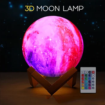 16 Colors 3D Printing Moon Lamp With Remote Control Starry Sky Galaxy Light Built In Rechargeable Battery Night Lamp
16 Colors 3D Printing Moon Lamp With Remote Control Starry Sky Galaxy Light Built In Rechargeable Battery Night Lamp