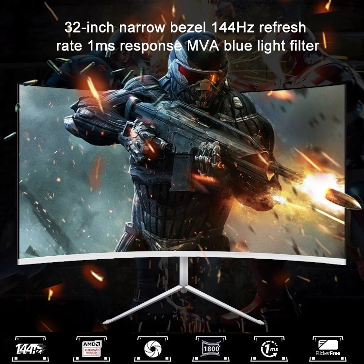 4K resolution 144hz curved gaming monitor 32 inch no border full view angle 2560*1440 monitor gaming
4K resolution 144hz curved gaming monitor 32 inch no border full view angle 2560*1440 monitor gaming